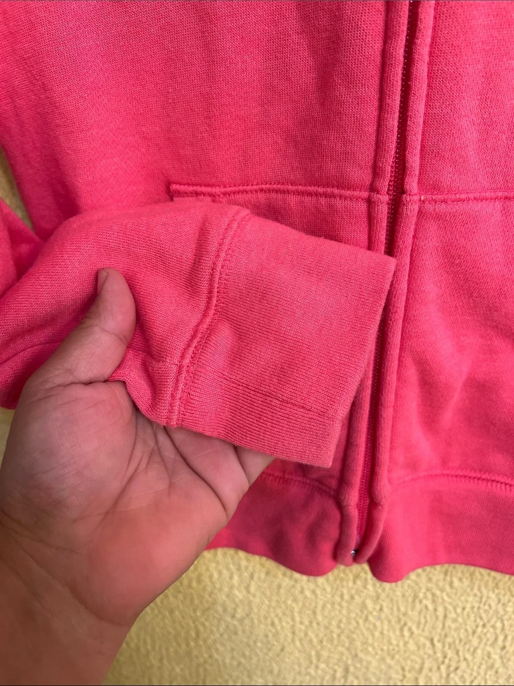 GAP Girls Hot Pink Full-Zip Hooded Sweatshirt